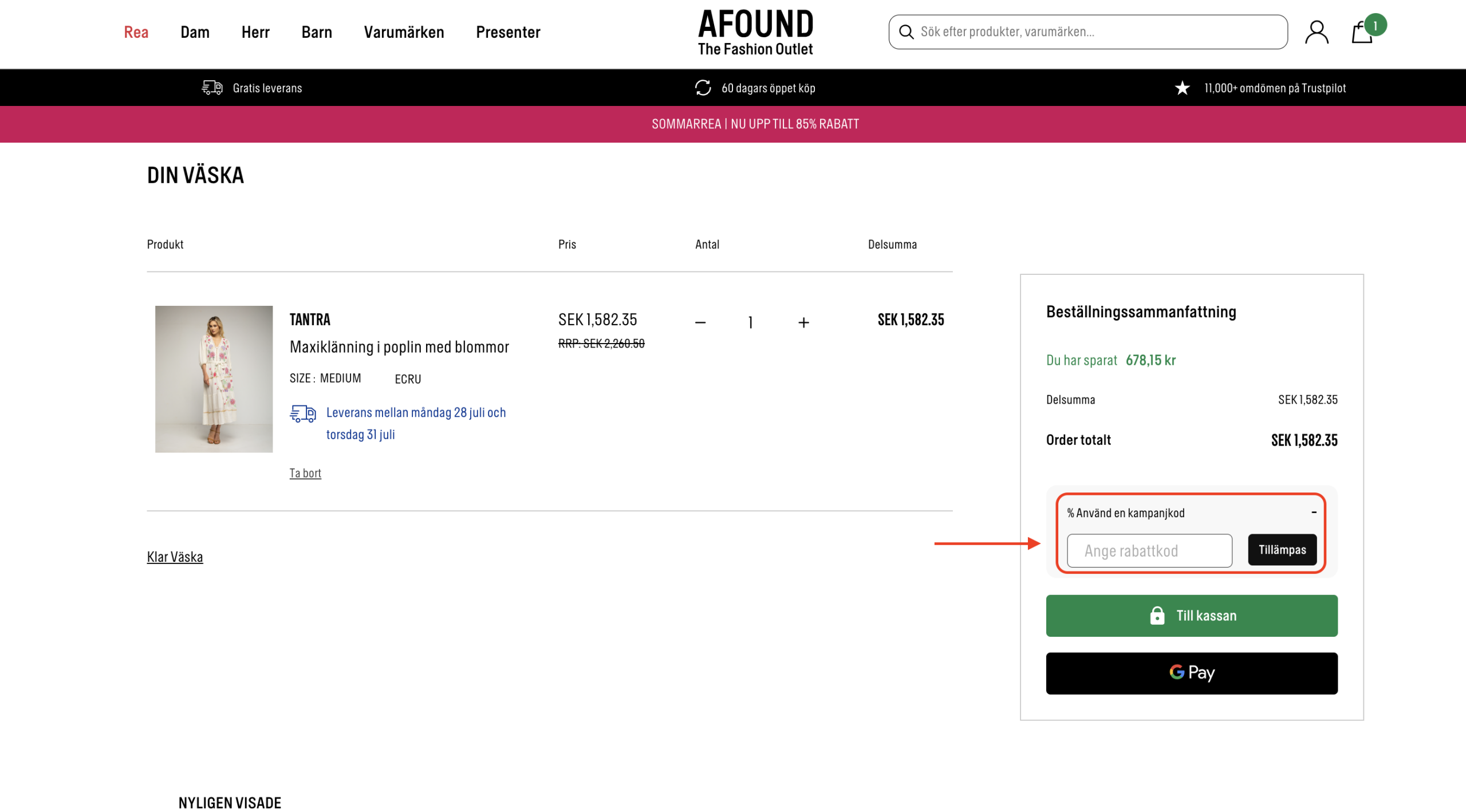 Afound Rabattkod