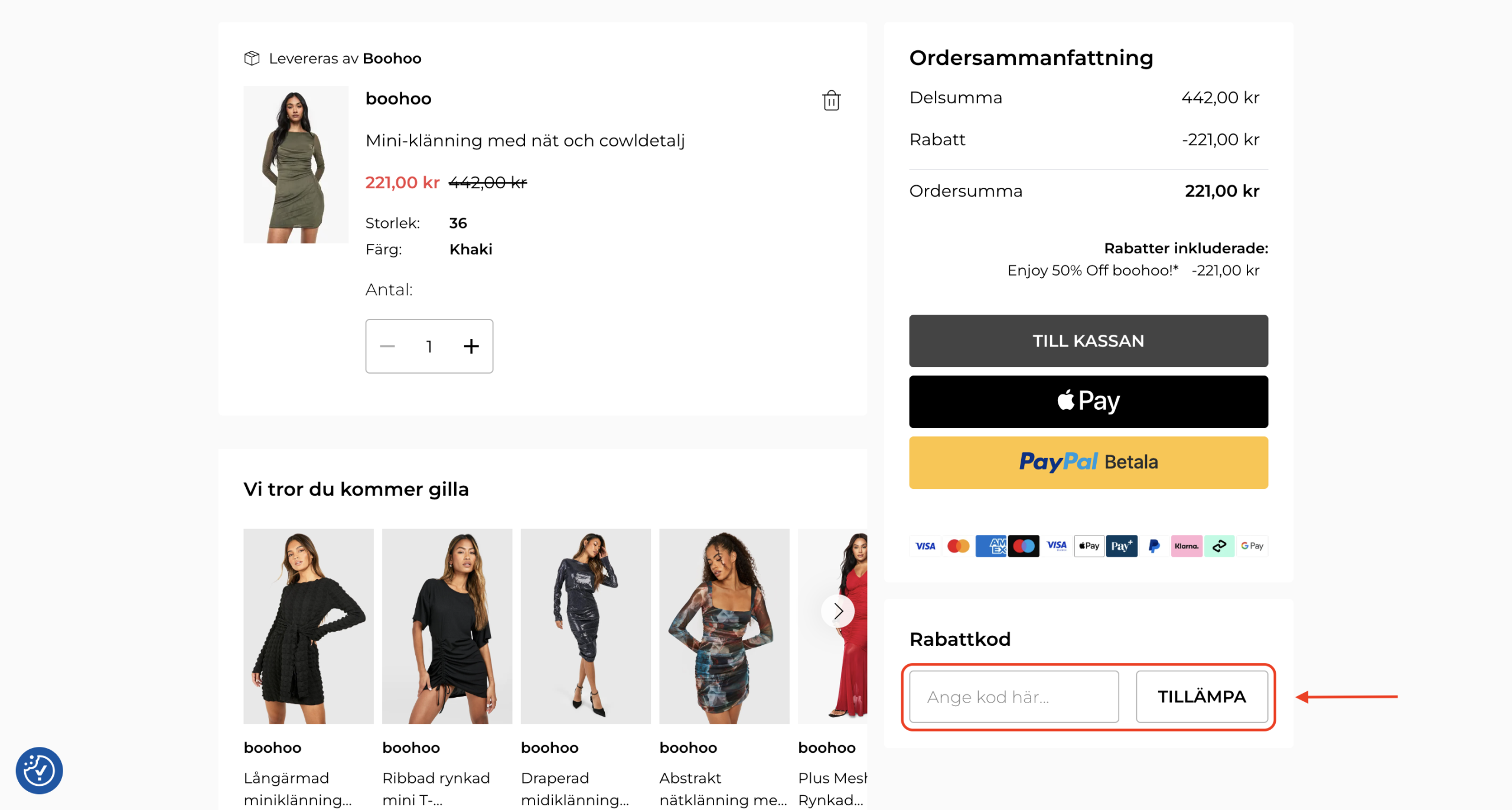Boohoo Rabattkod