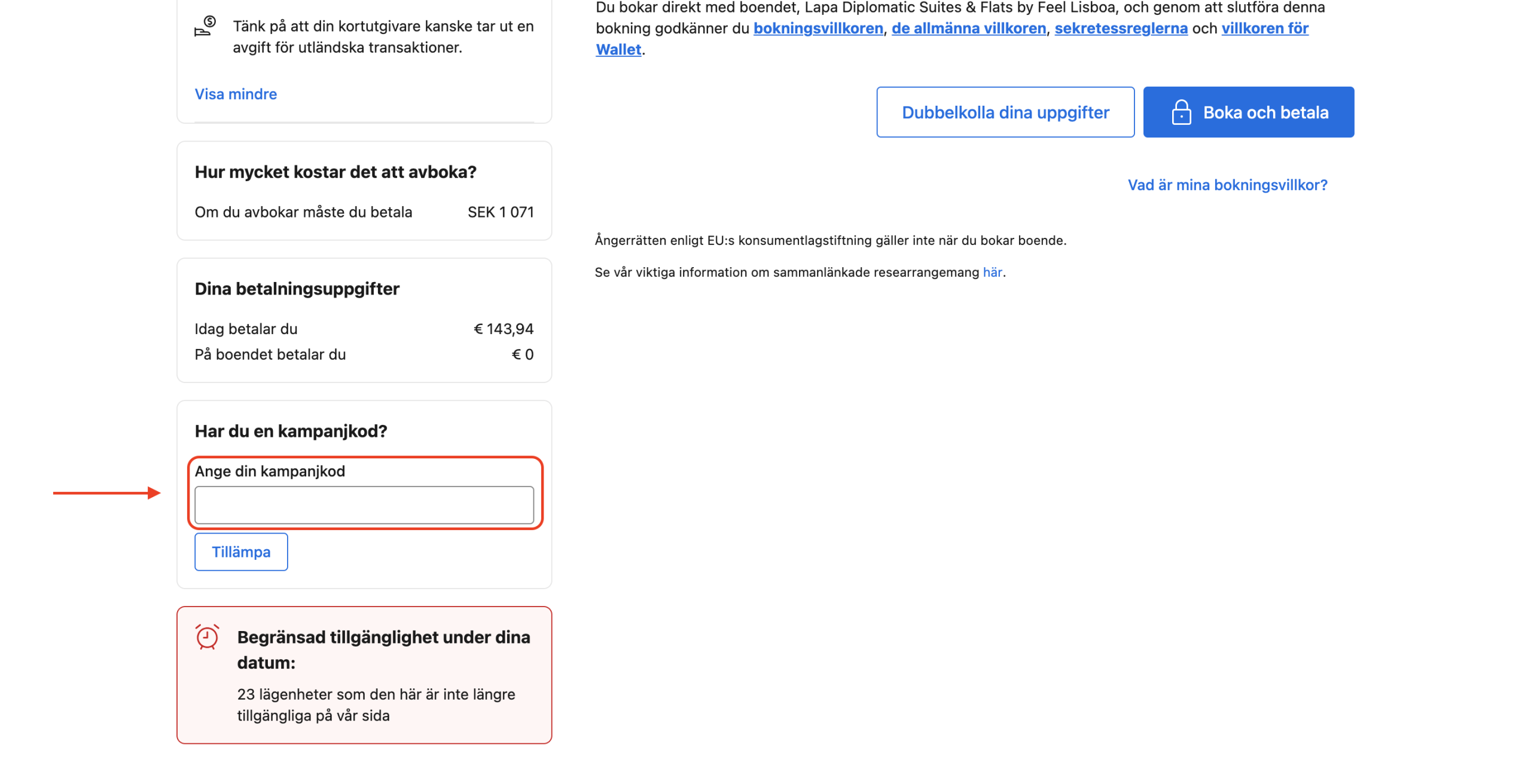 Booking.com Rabattkod