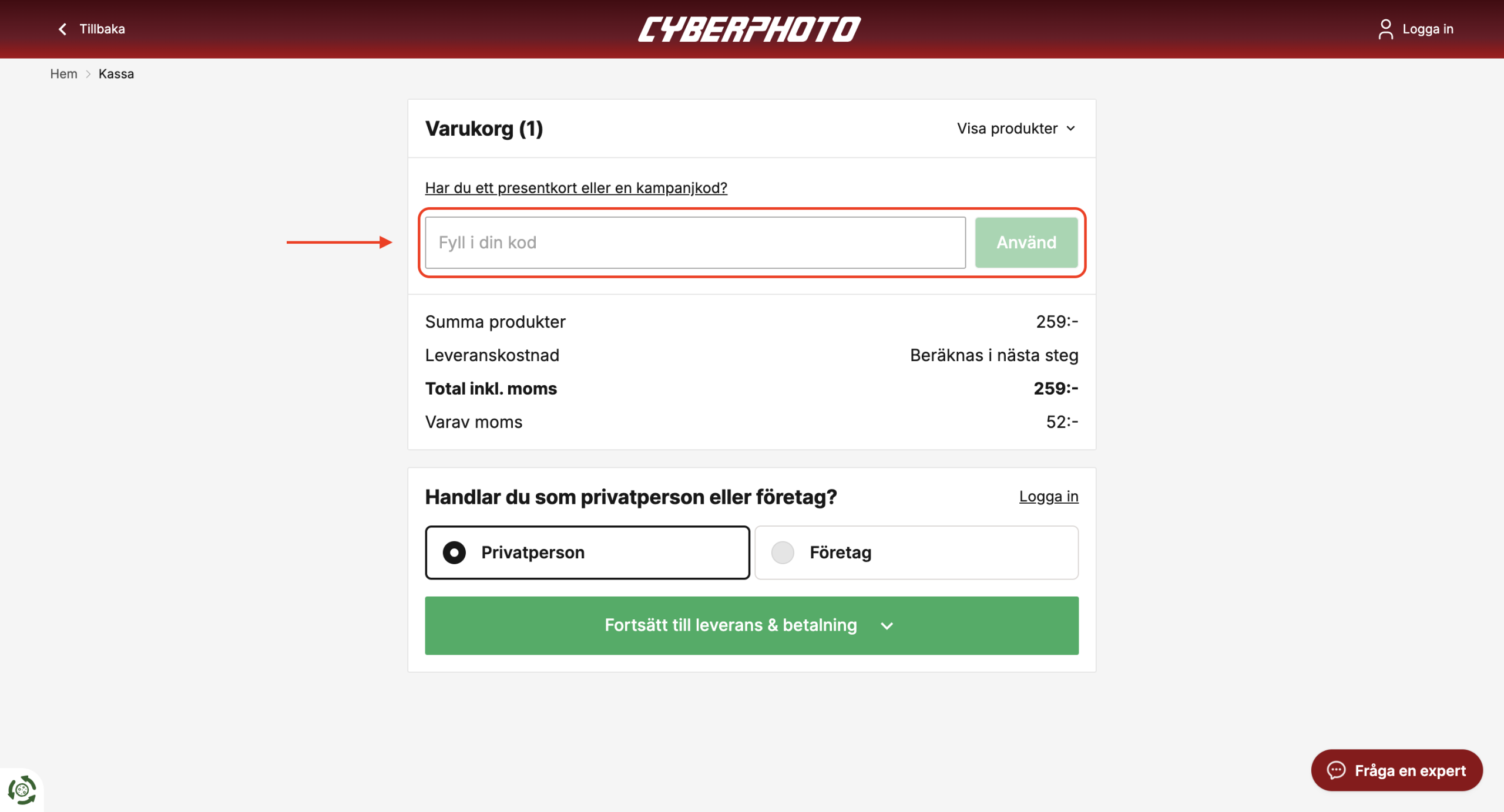 Cyberfoto Rabattkod