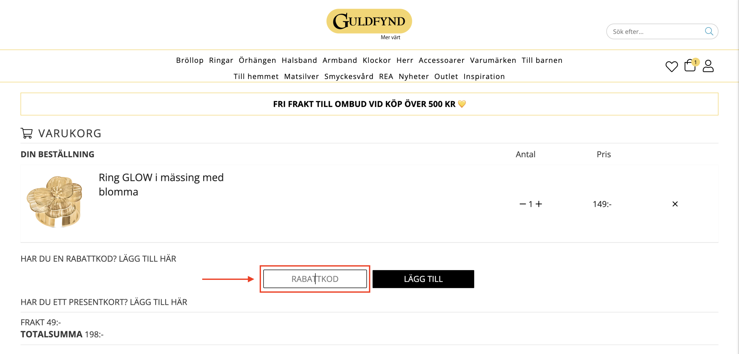 Guldfynd Rabattkod