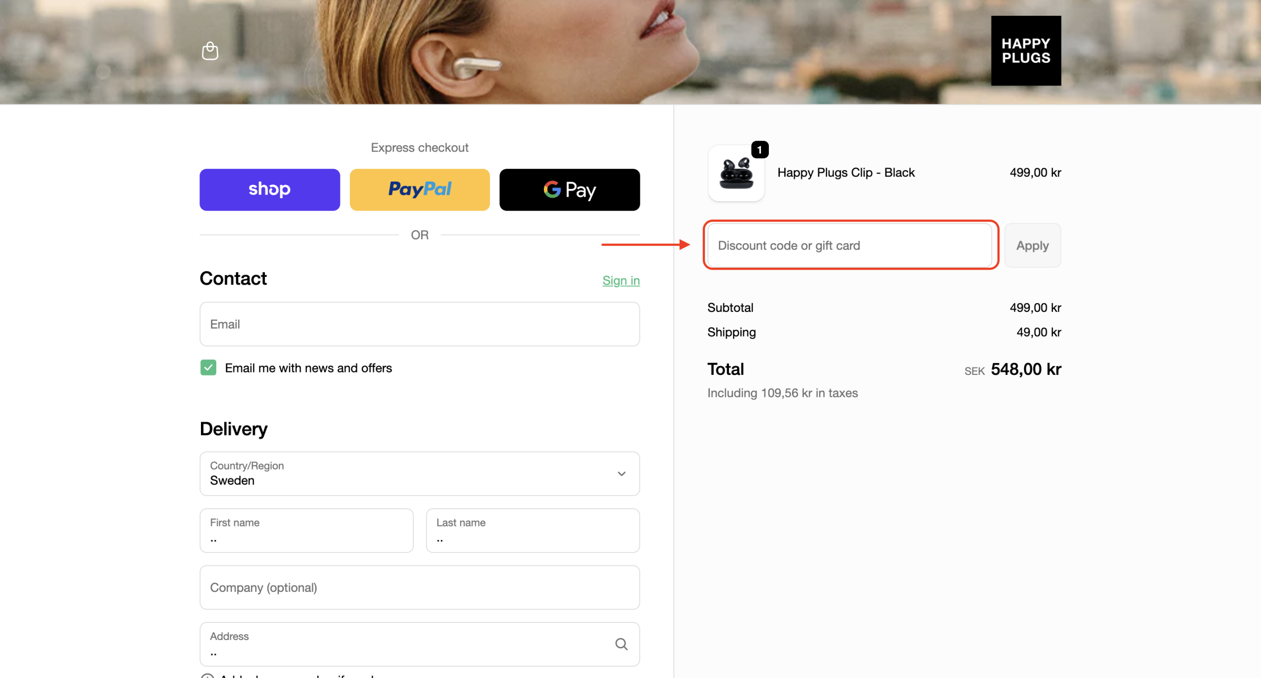 Happy Plugs Rabattkod