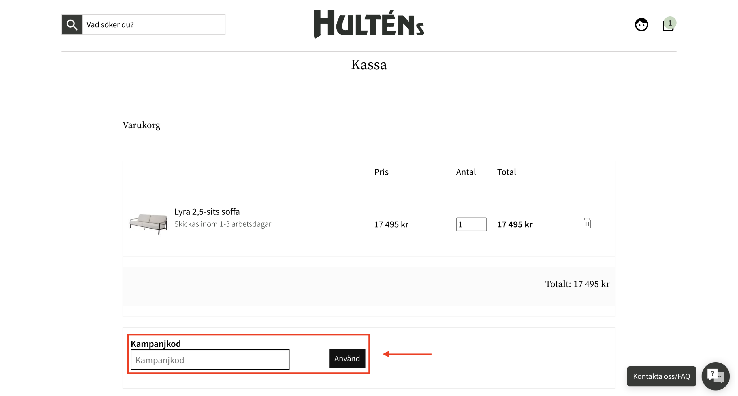 Hulténs Rabattkod