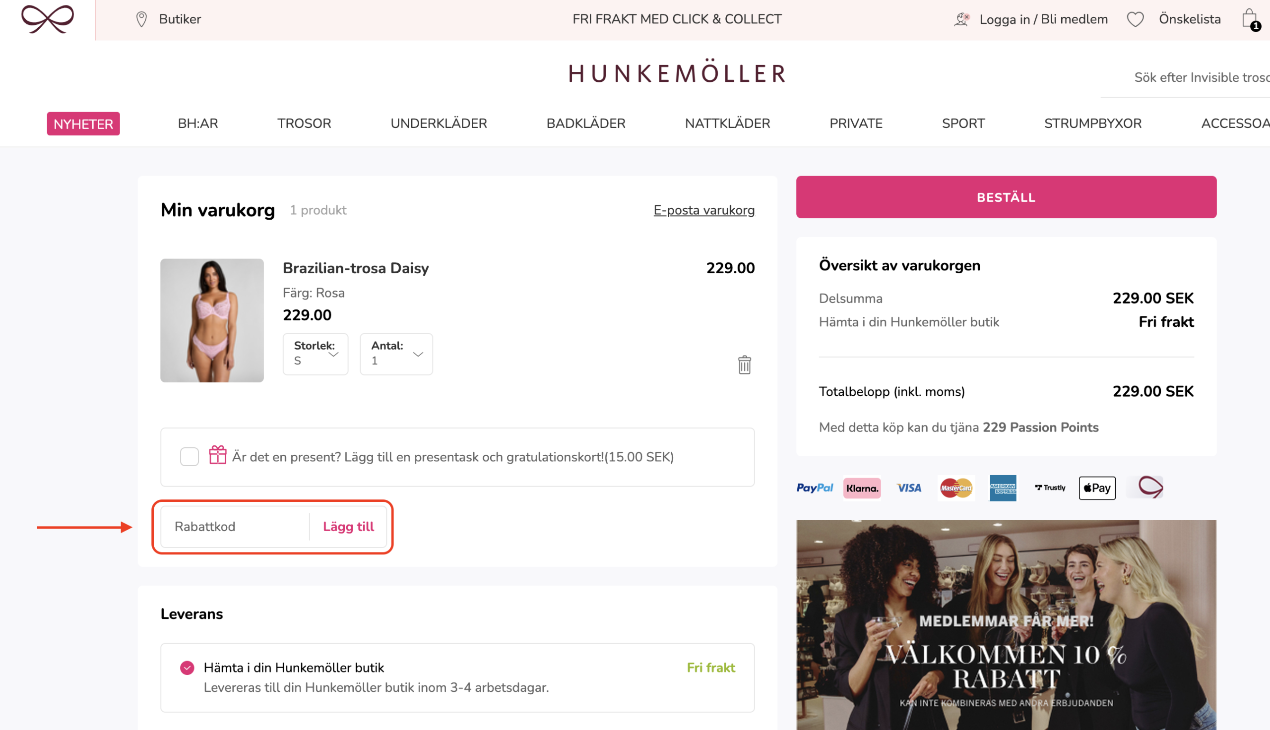 Hunkemöller Rabattkod