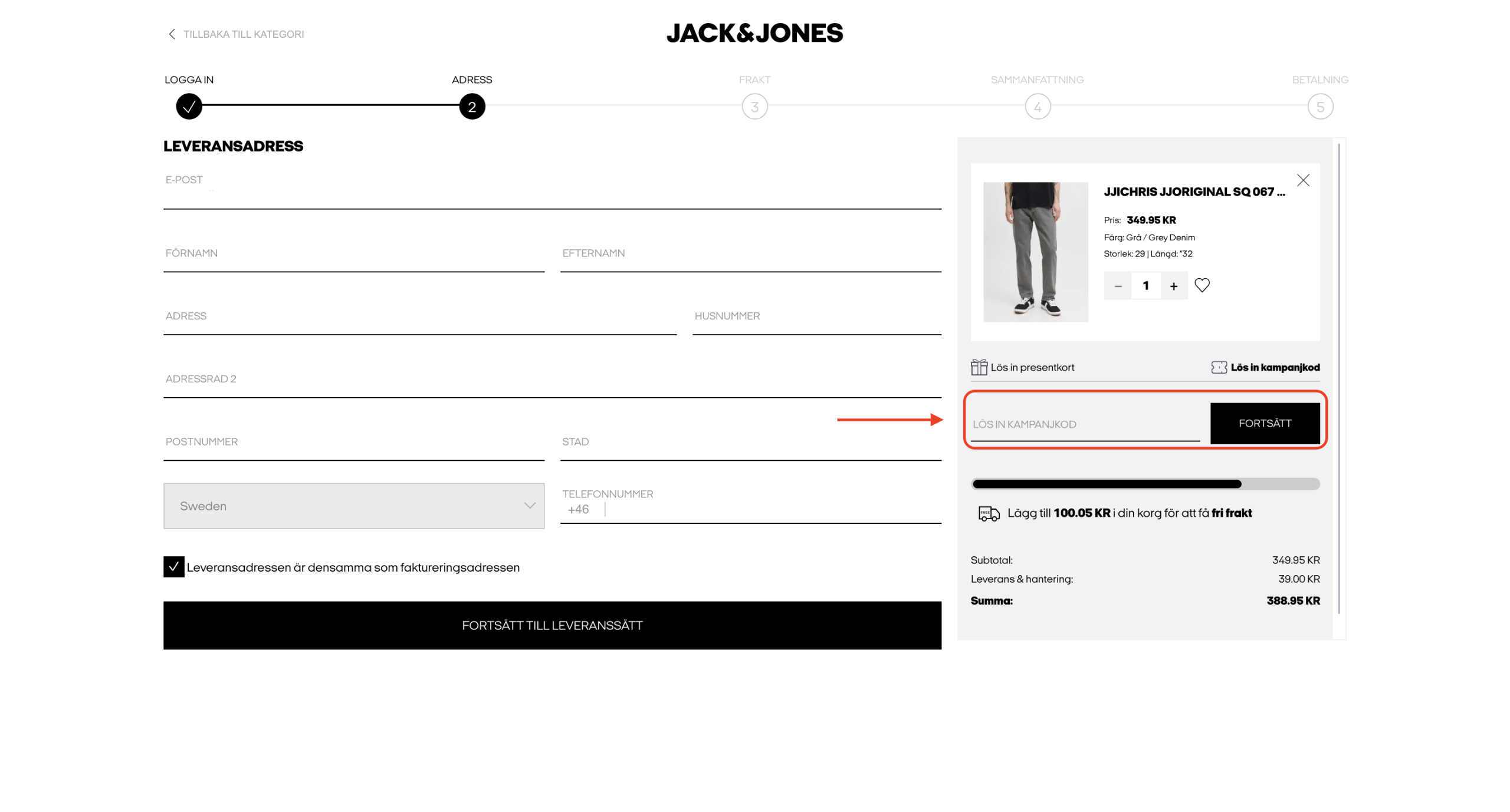 Jack and Jones Rabattkod