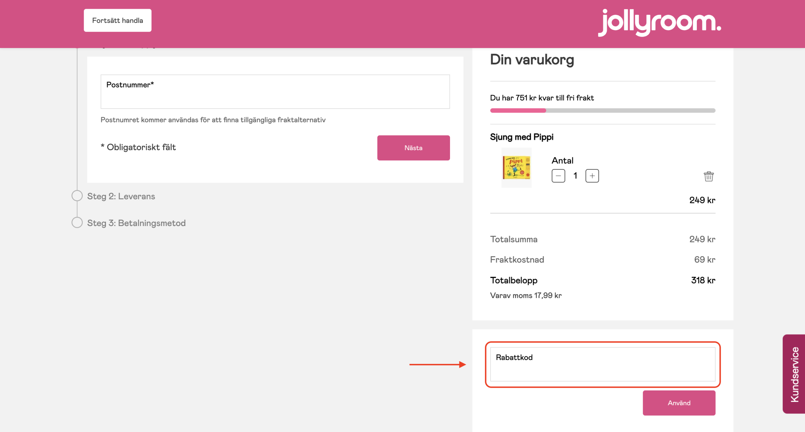 Jollyroom Rabattkod