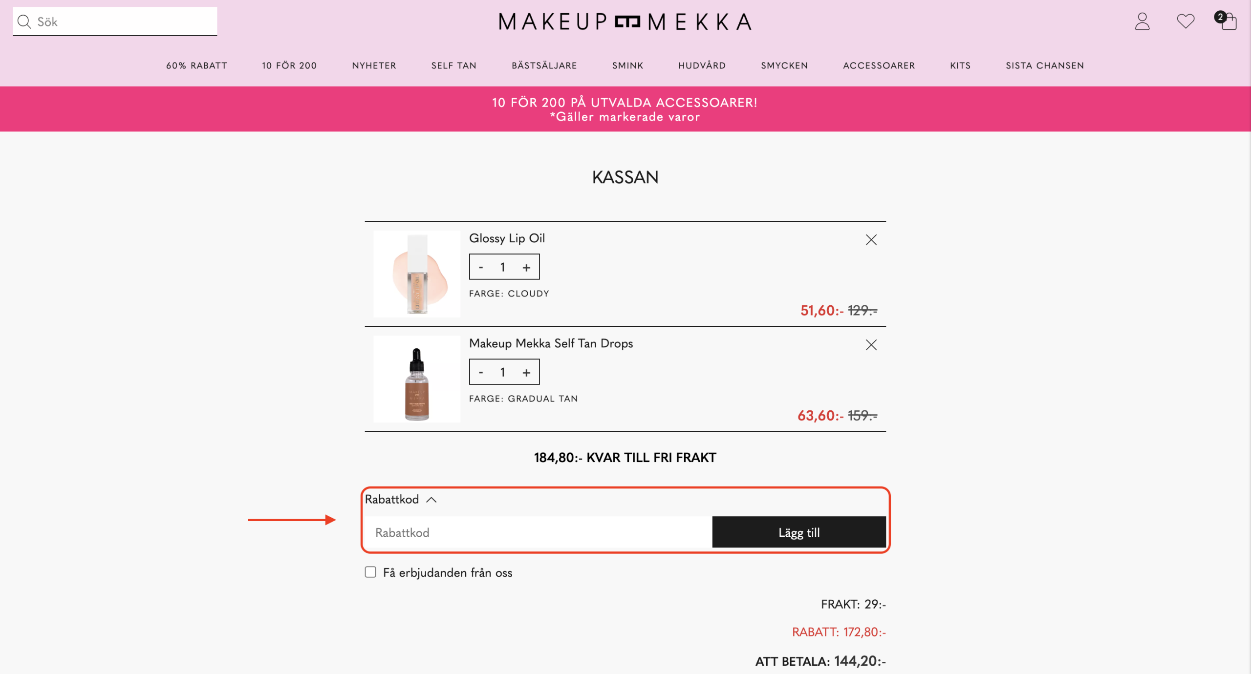 Makeup mekka Rabattkod