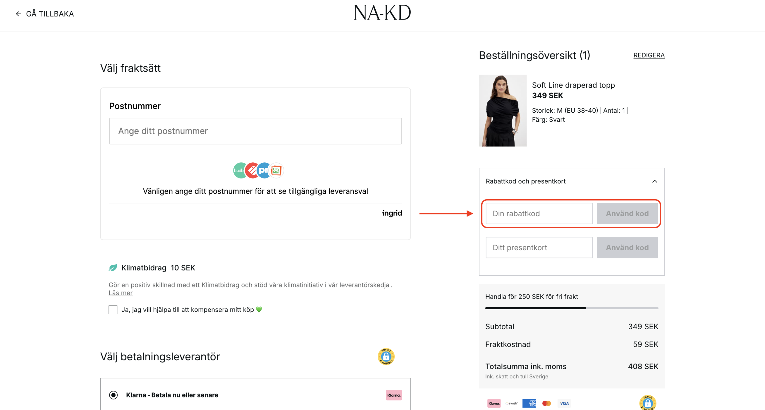 NAKD Rabattkod