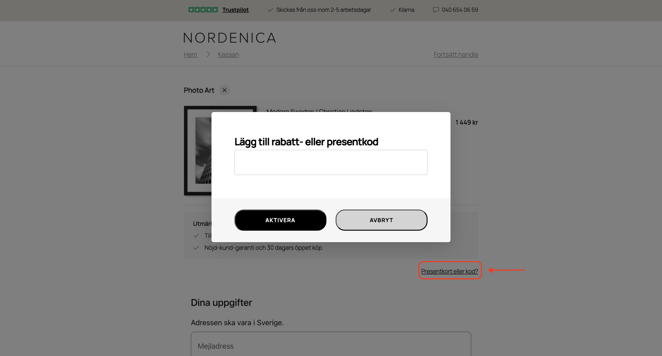 Nordenica Rabattkod