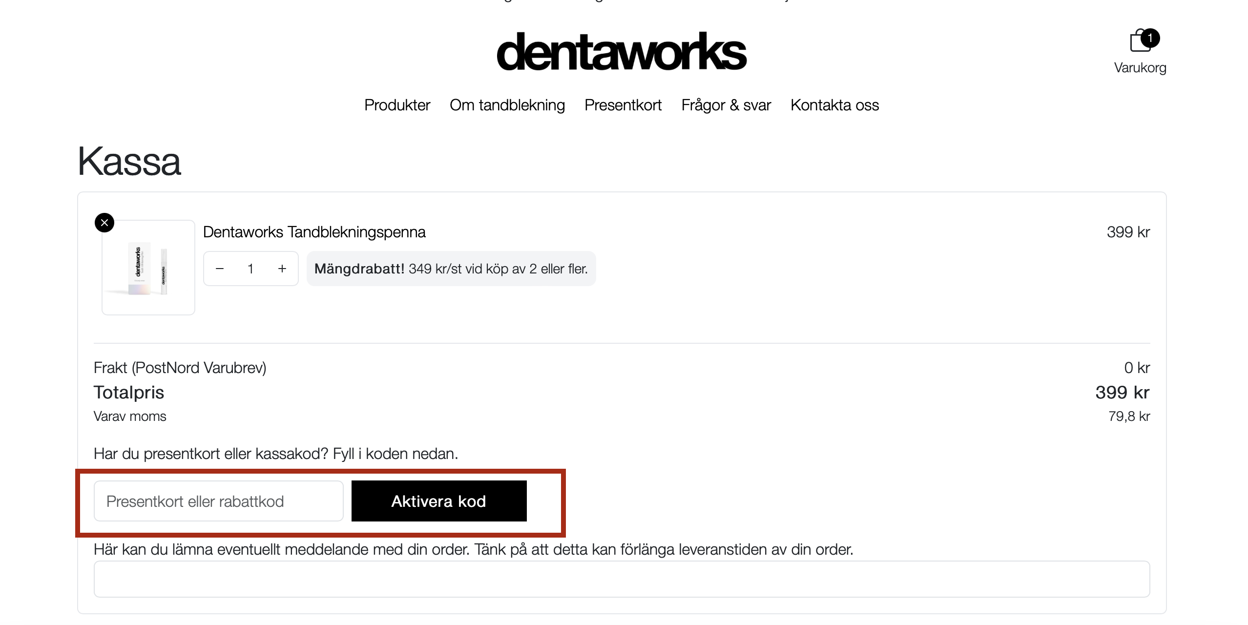 Dentaworks Rabattkod