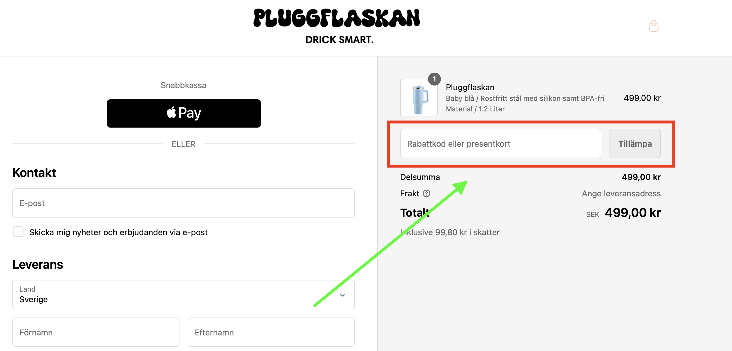 Pluggflaskan Rabattkod