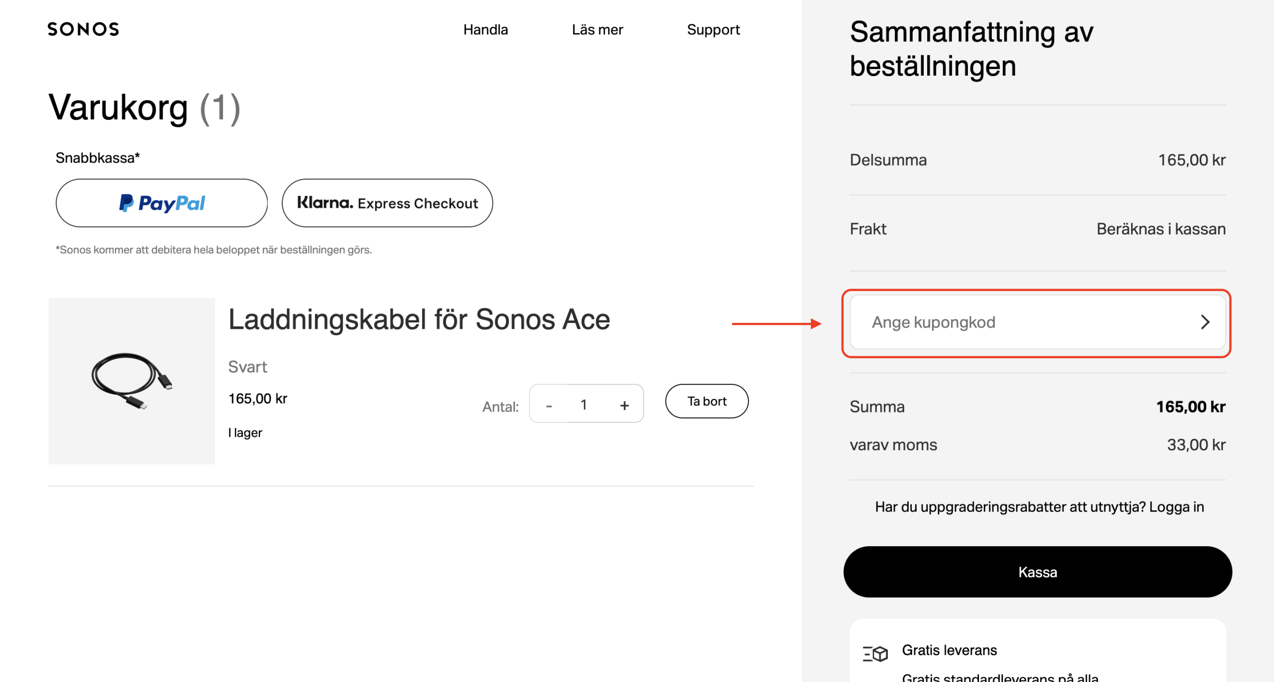 Sonos Rabattkod