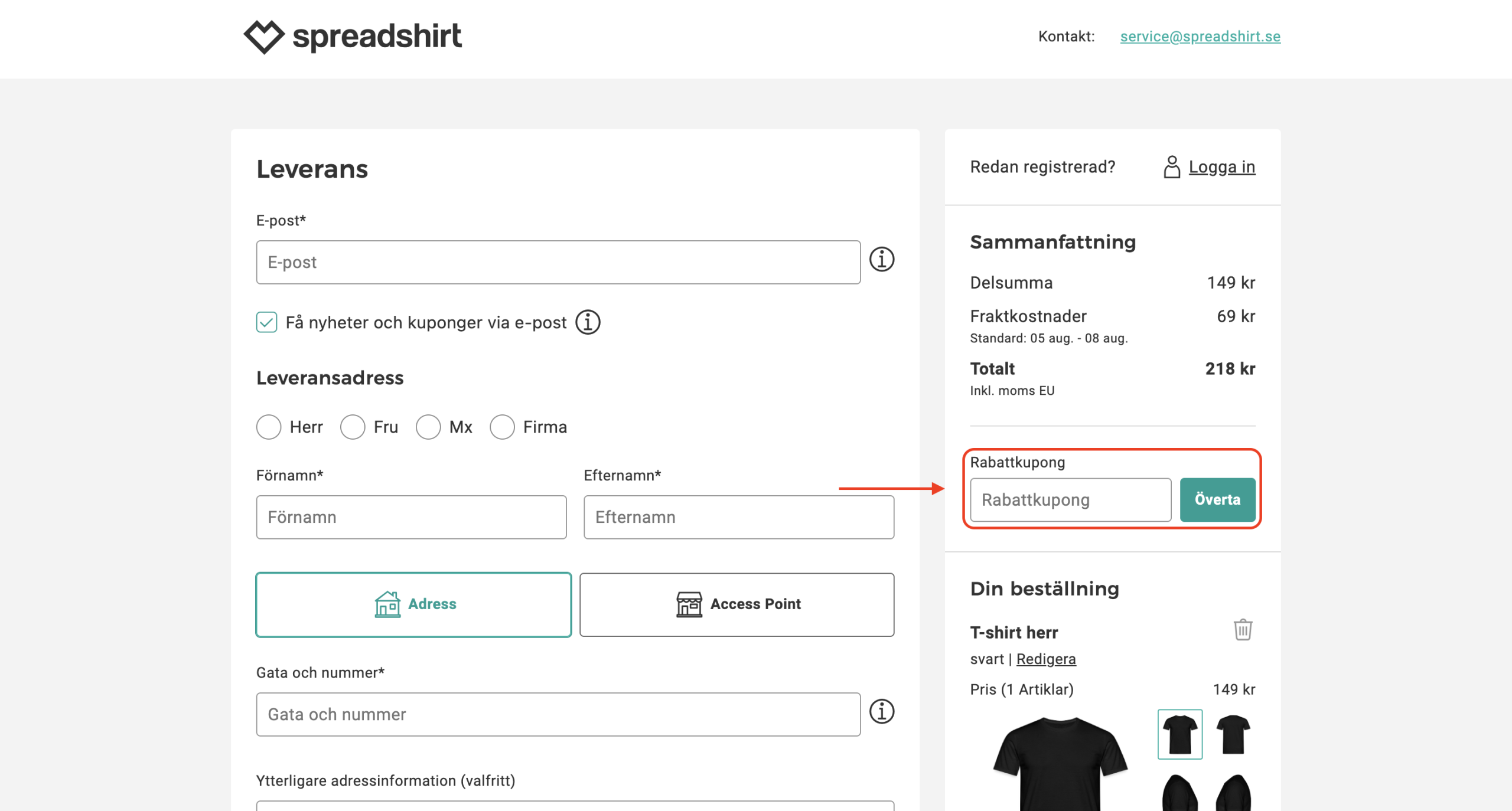 Spreadshirt Rabattkod
