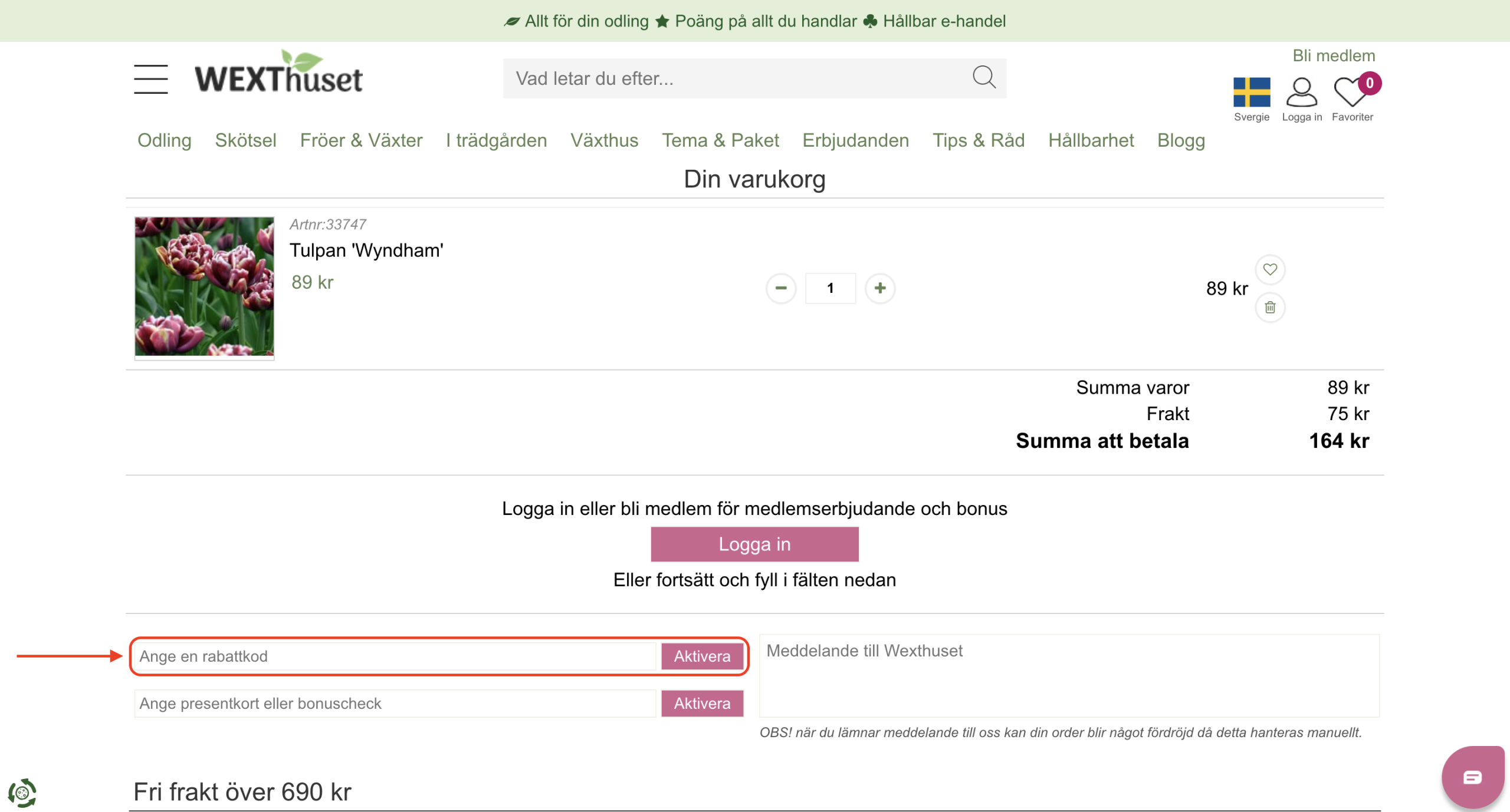 Wexthuset Rabattkod