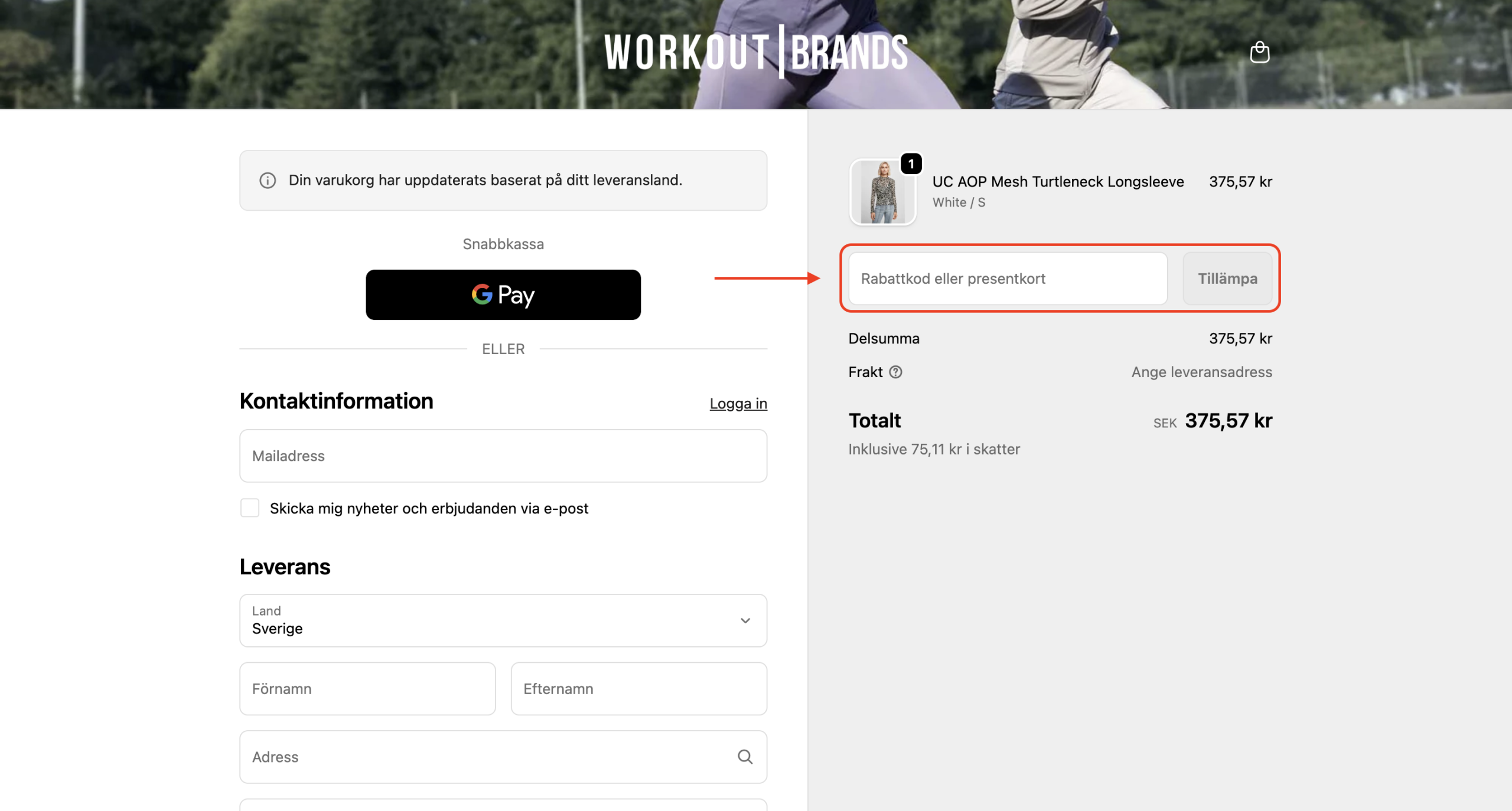 Workout Brands Rabattkod